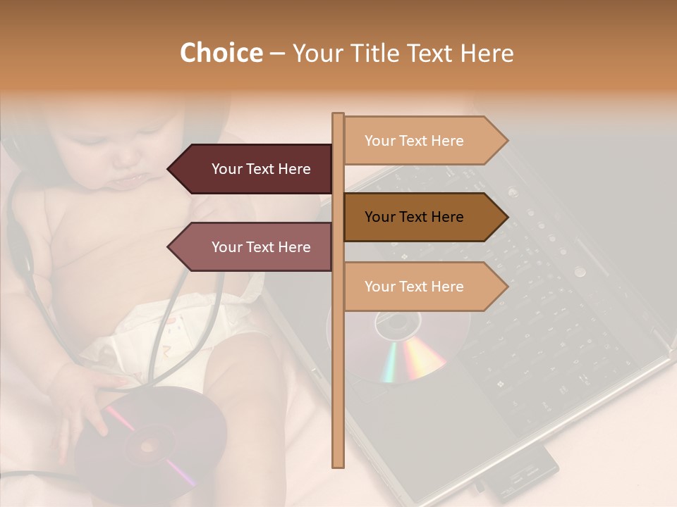 Creation Eye Isolated PowerPoint Template