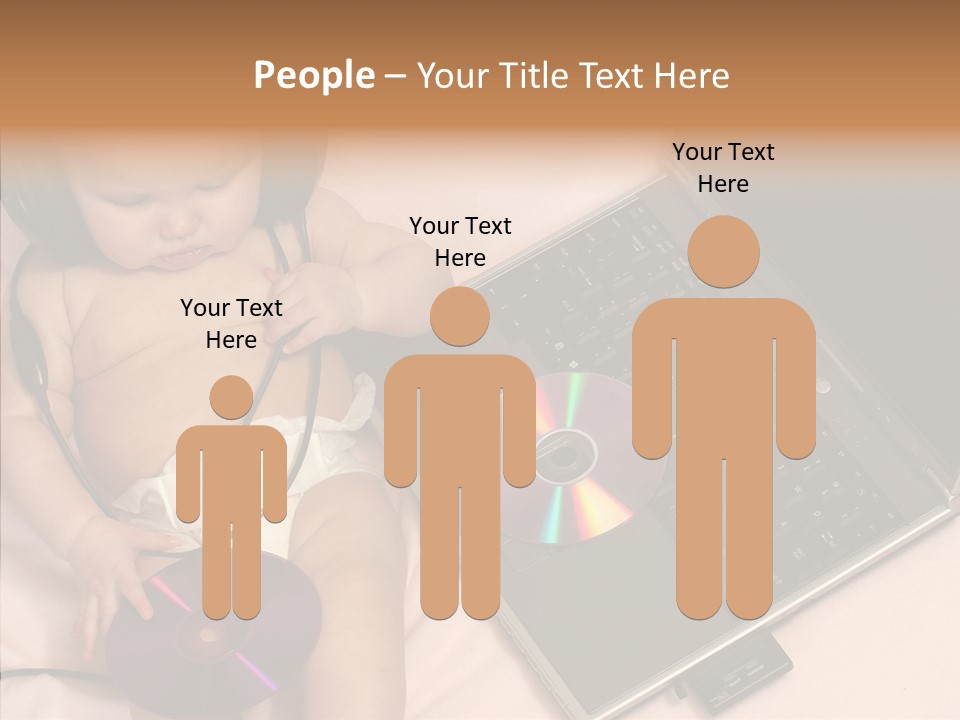 Creation Eye Isolated PowerPoint Template