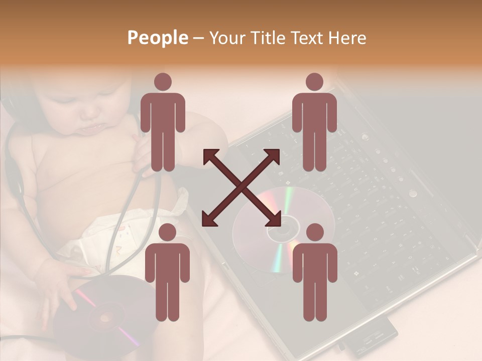 Creation Eye Isolated PowerPoint Template