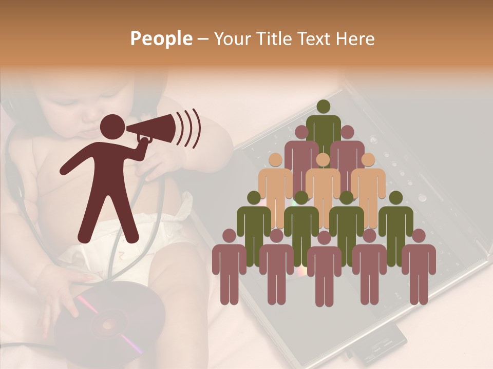 Creation Eye Isolated PowerPoint Template