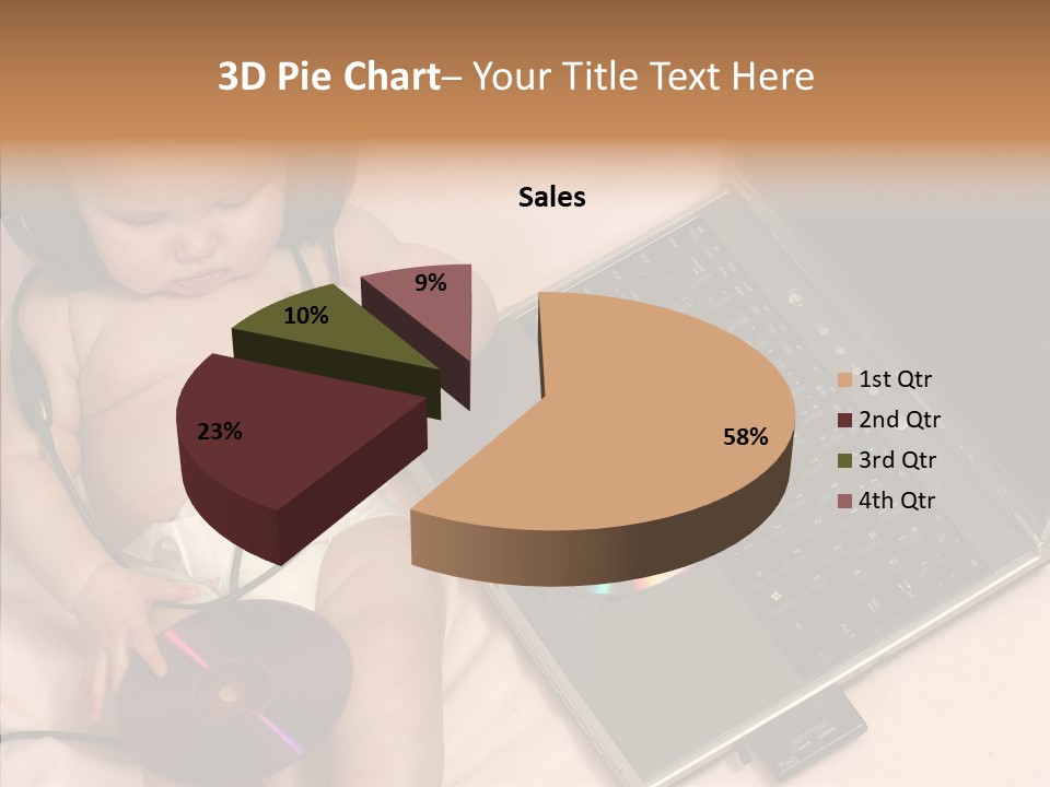 Creation Eye Isolated PowerPoint Template