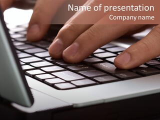Office Person Closeup PowerPoint Template
