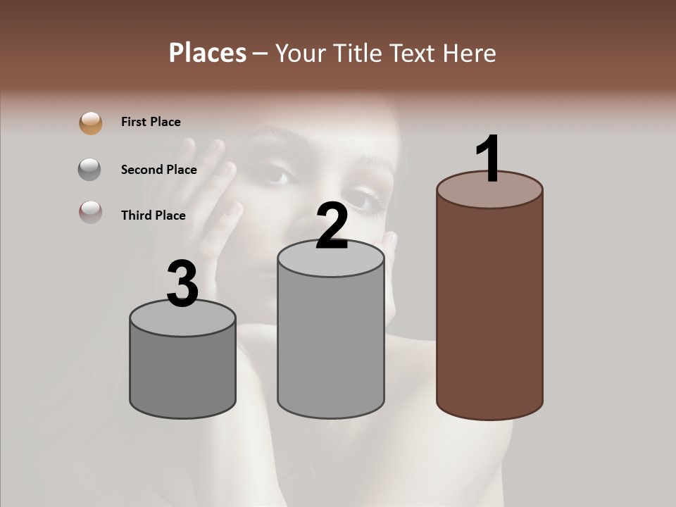 One Girls Person PowerPoint Template