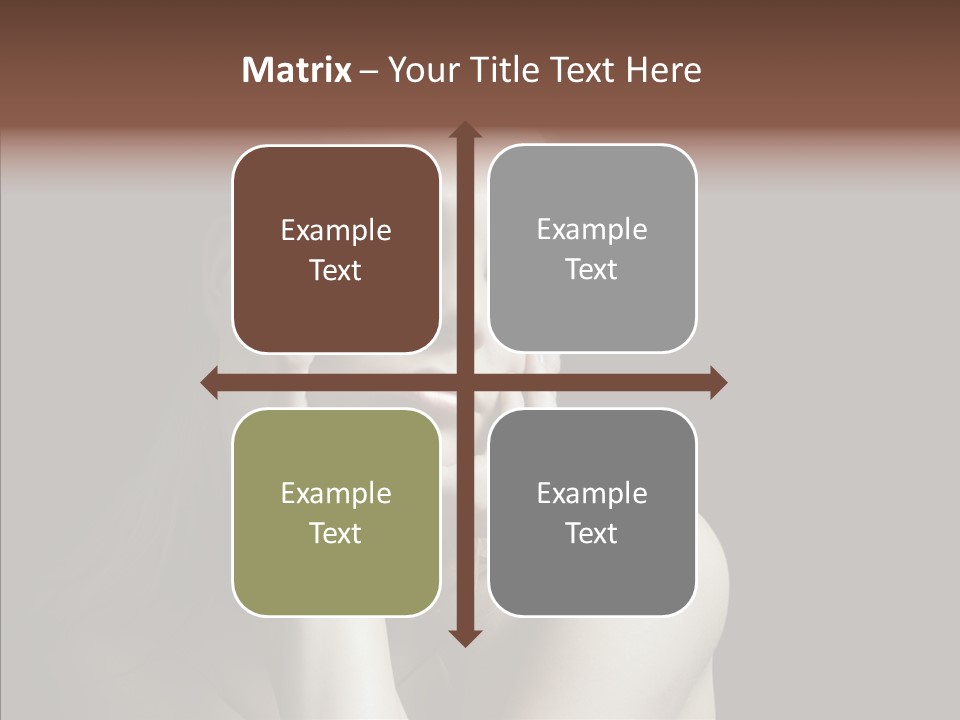 One Girls Person PowerPoint Template