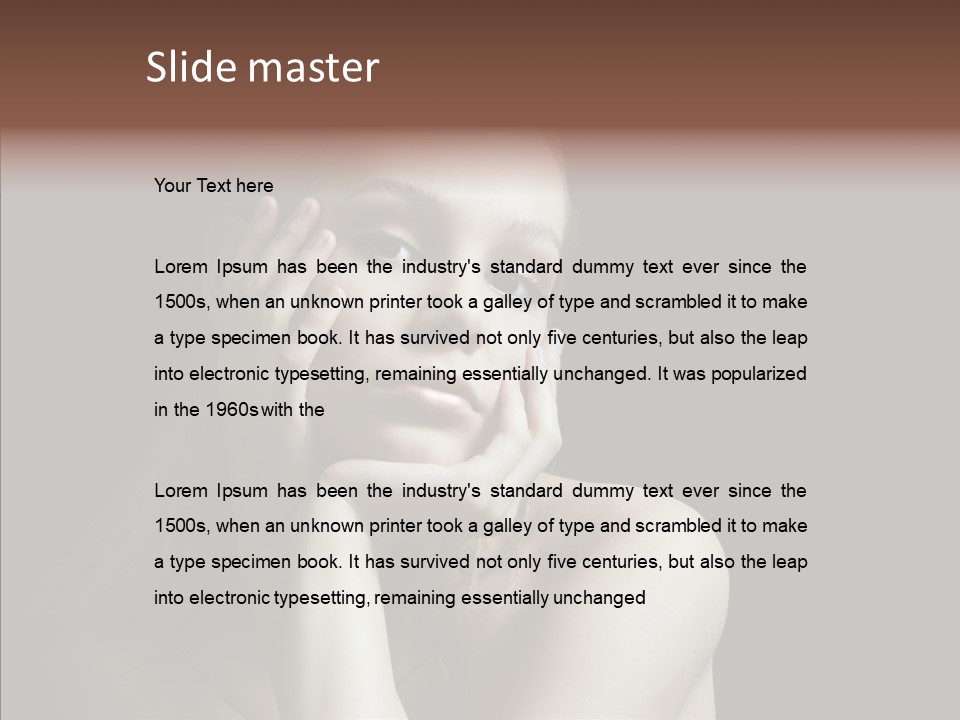 One Girls Person PowerPoint Template