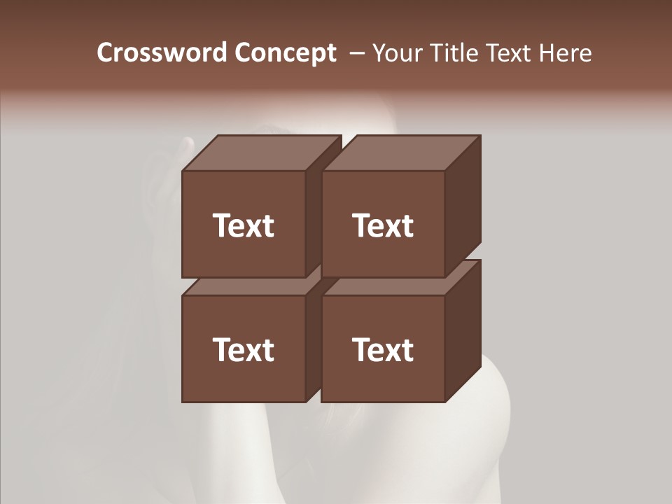 One Girls Person PowerPoint Template