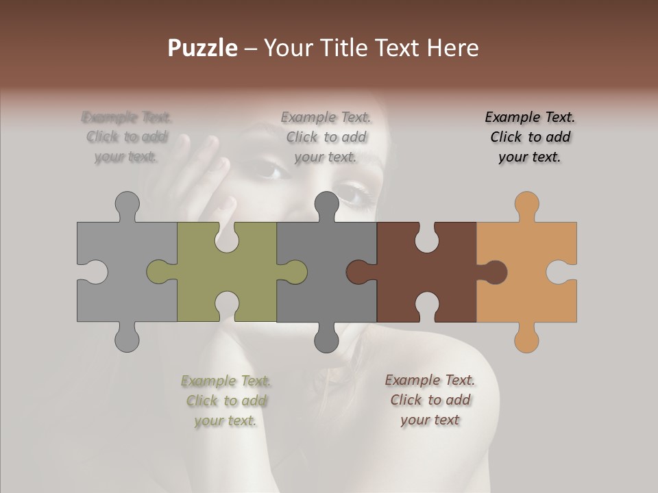 One Girls Person PowerPoint Template