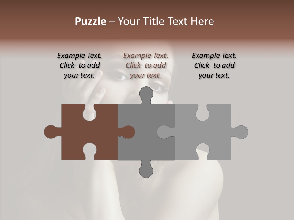 One Girls Person PowerPoint Template