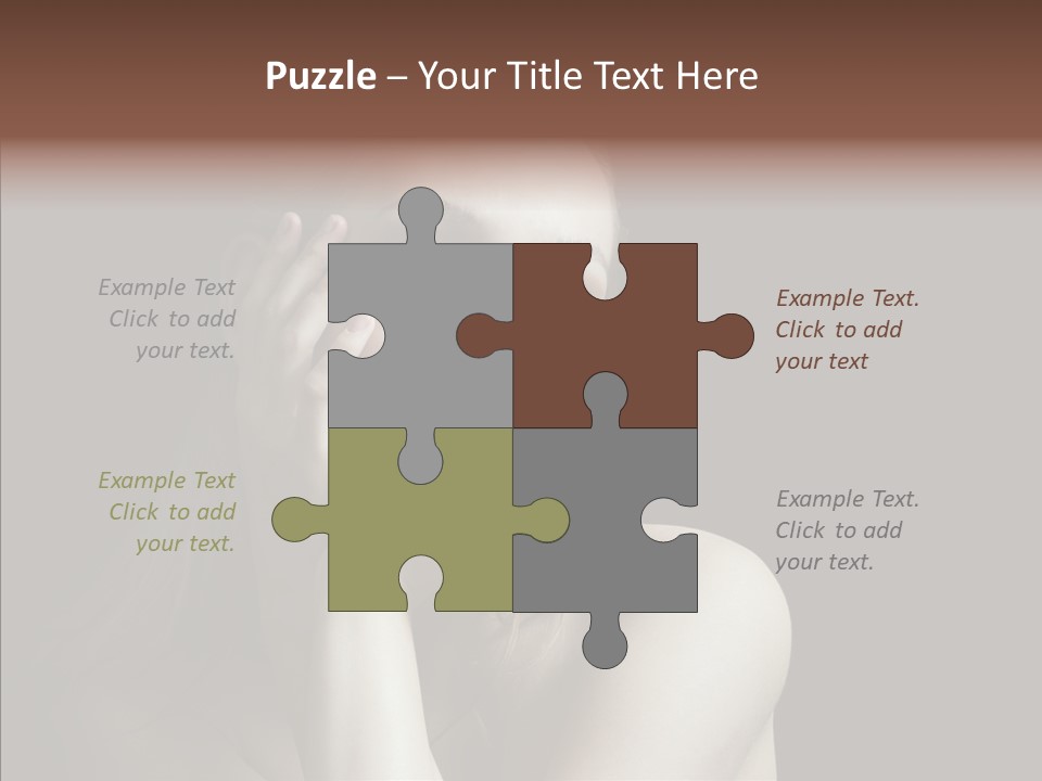 One Girls Person PowerPoint Template