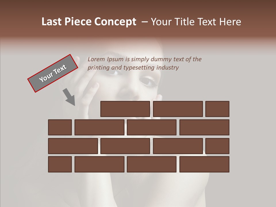 One Girls Person PowerPoint Template