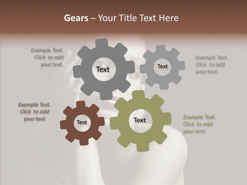 One Girls Person PowerPoint Template