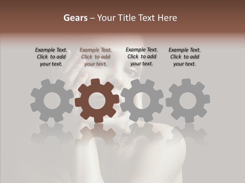 One Girls Person PowerPoint Template