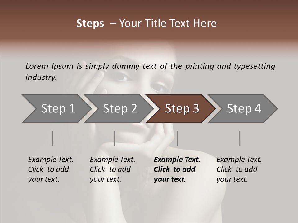 One Girls Person PowerPoint Template