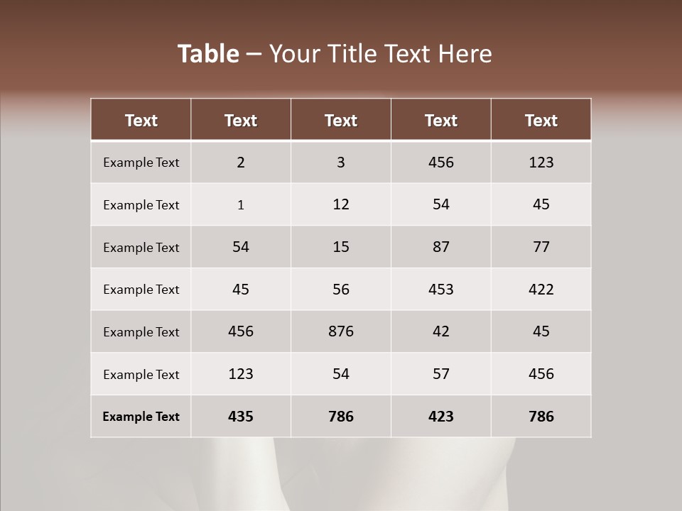 One Girls Person PowerPoint Template