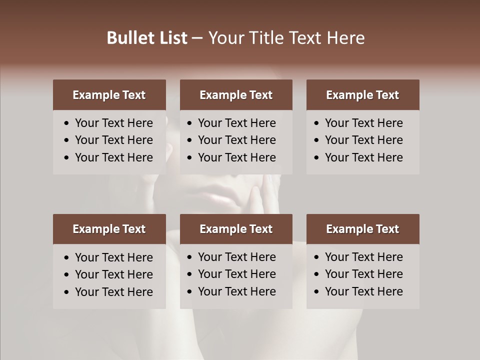 One Girls Person PowerPoint Template