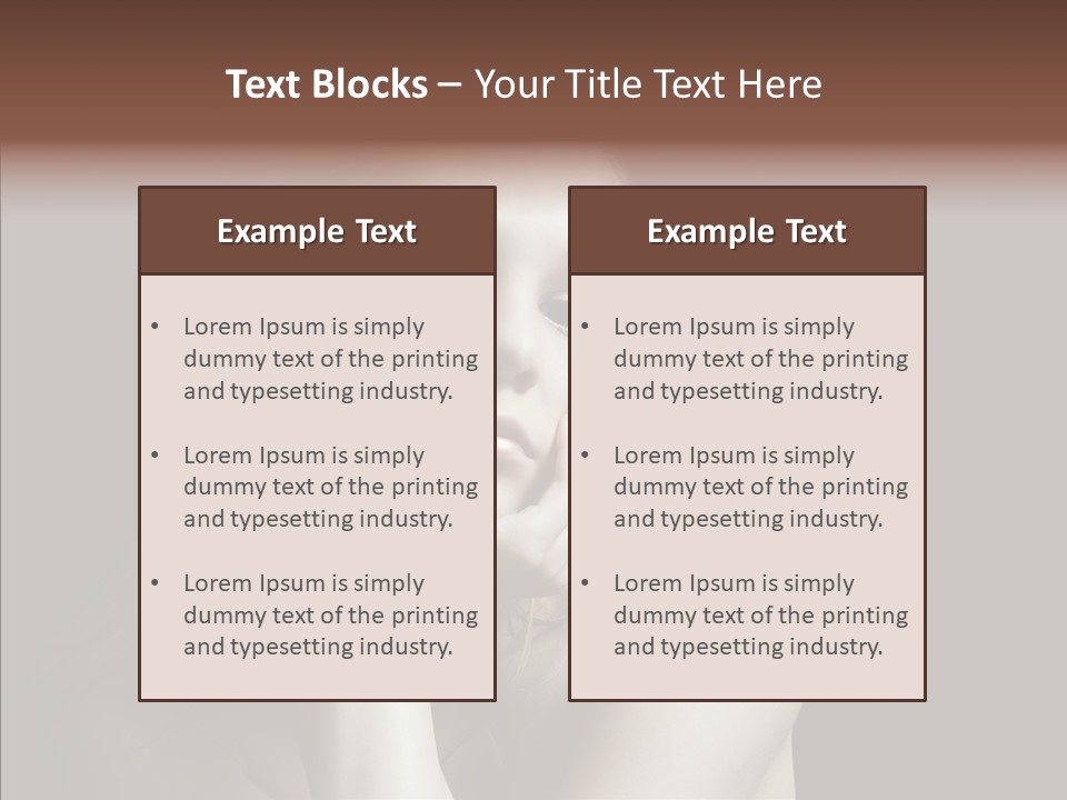 One Girls Person PowerPoint Template