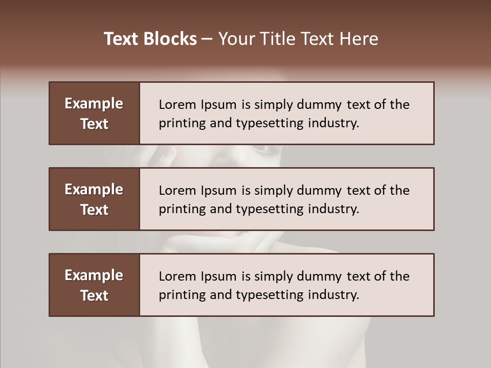 One Girls Person PowerPoint Template