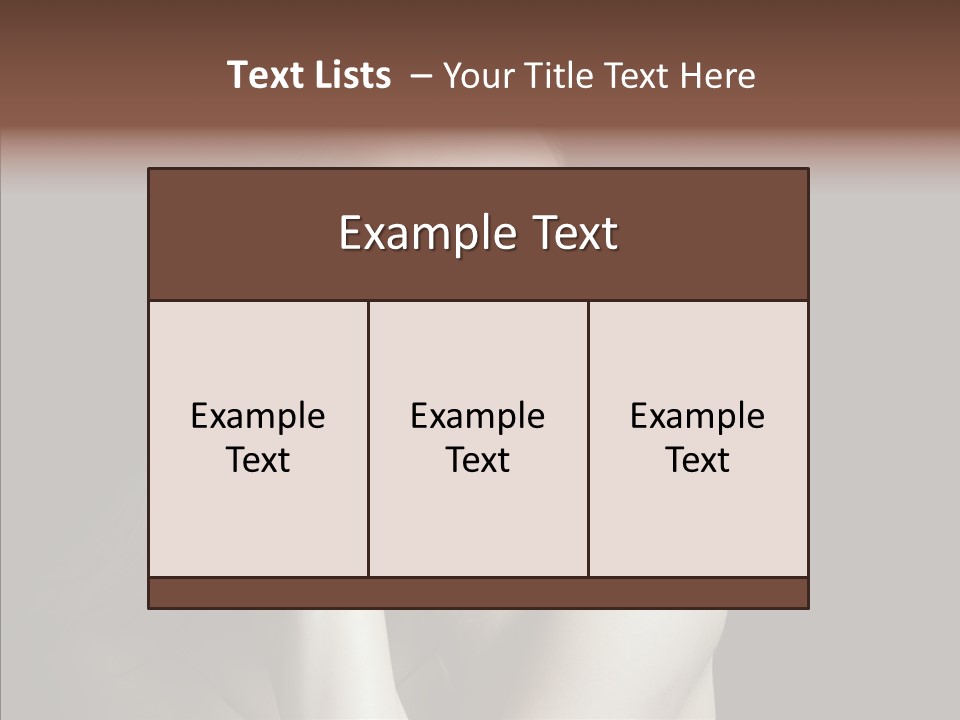 One Girls Person PowerPoint Template