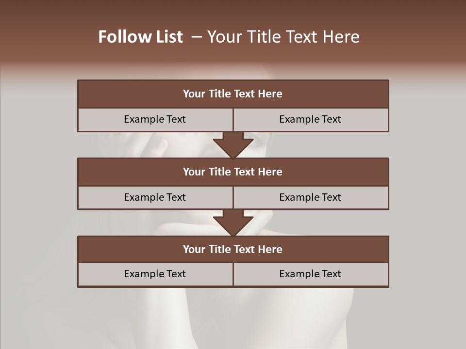 One Girls Person PowerPoint Template