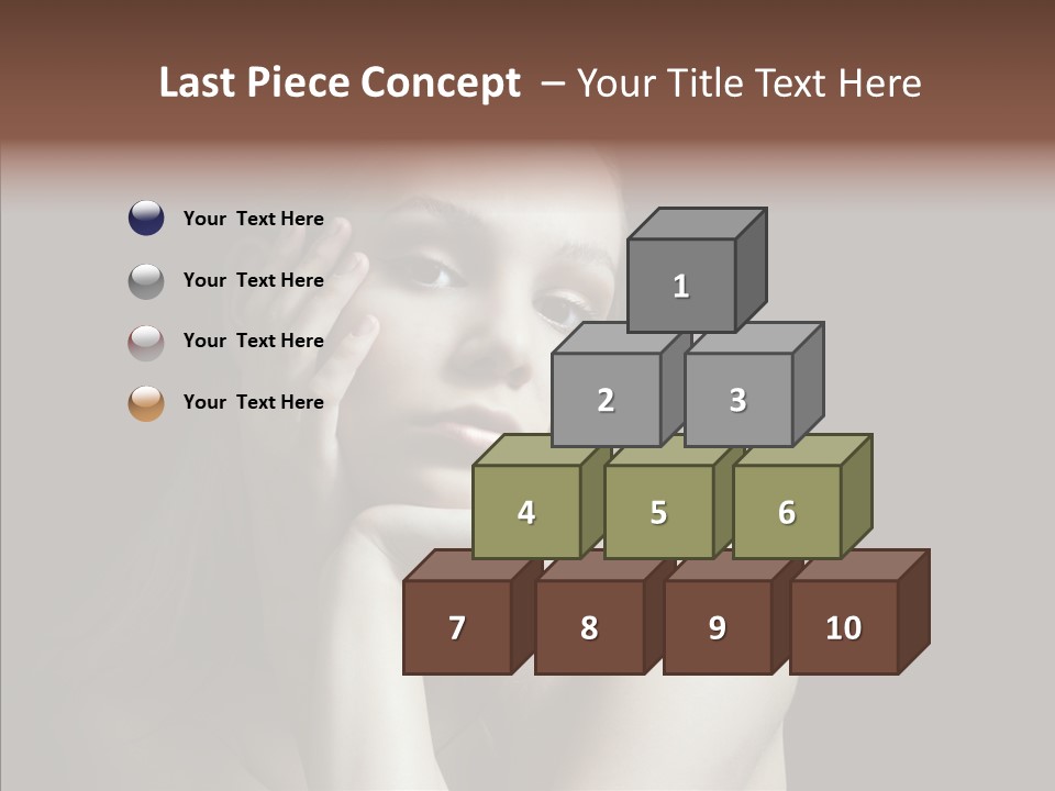 One Girls Person PowerPoint Template