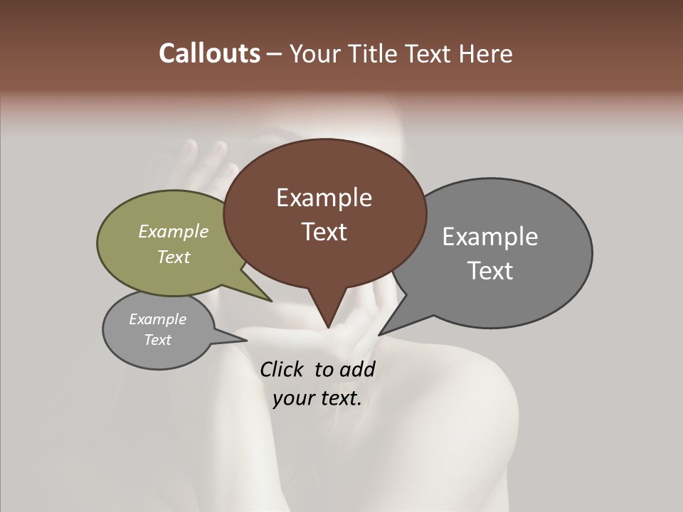 One Girls Person PowerPoint Template