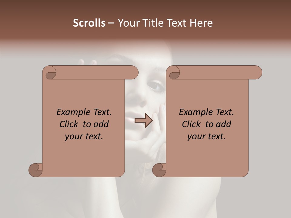 One Girls Person PowerPoint Template