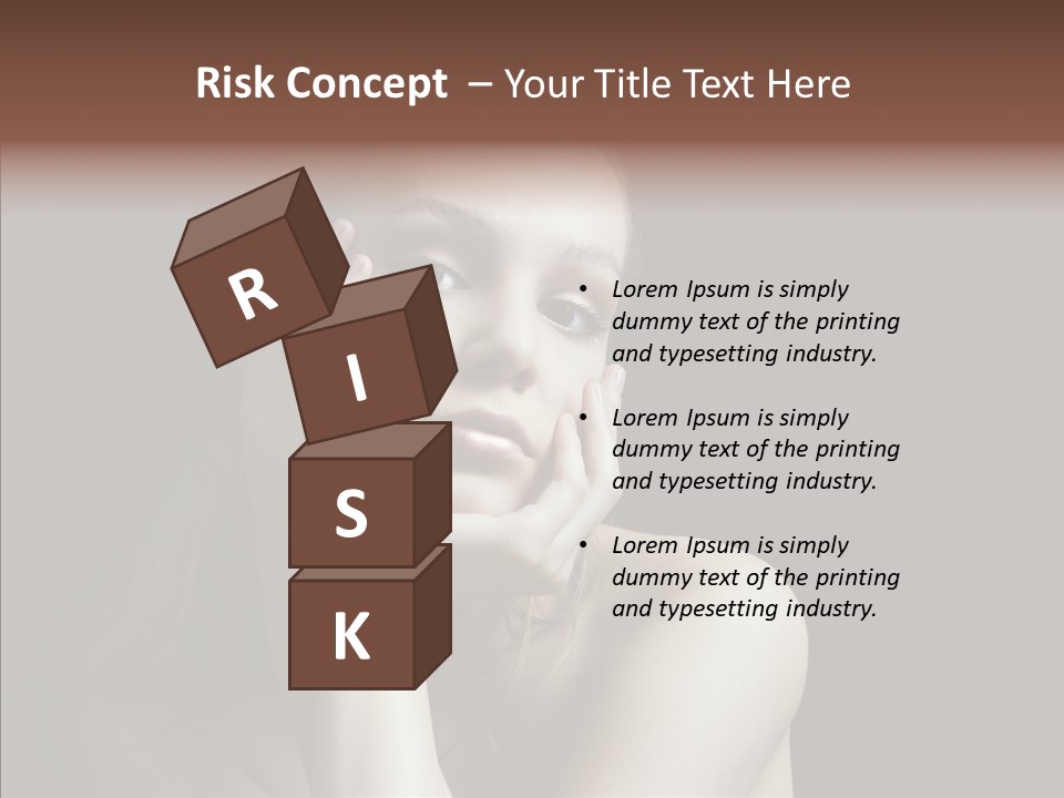 One Girls Person PowerPoint Template