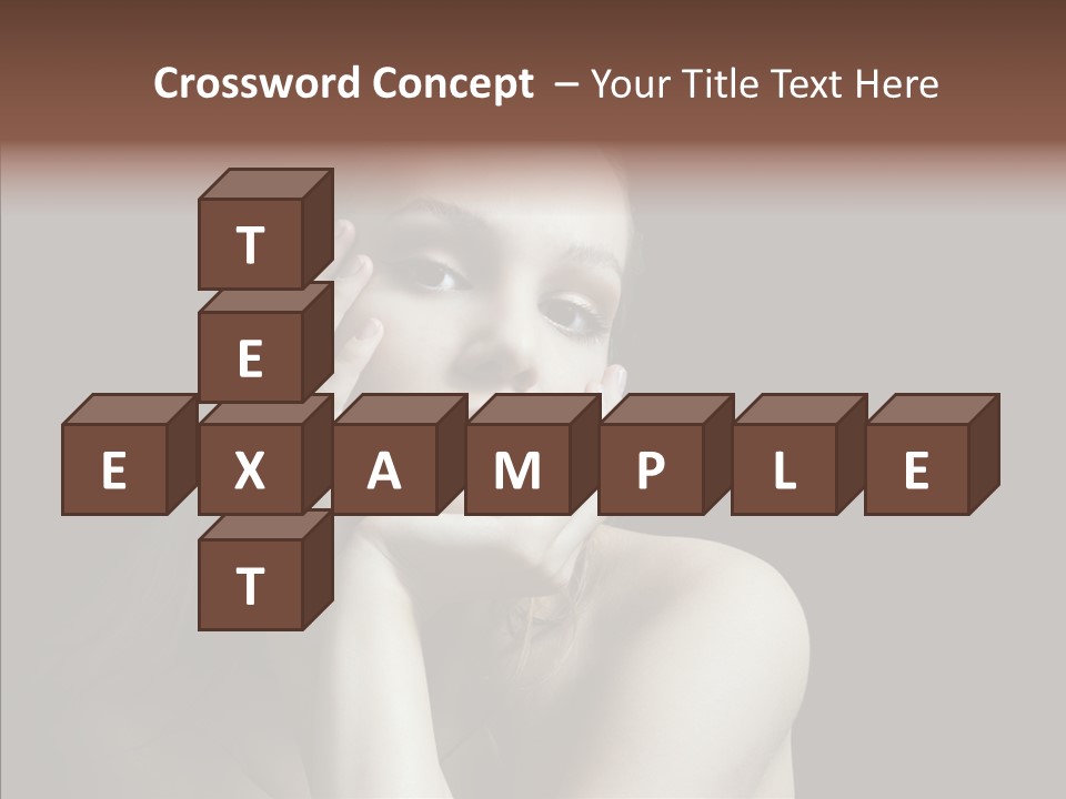 One Girls Person PowerPoint Template