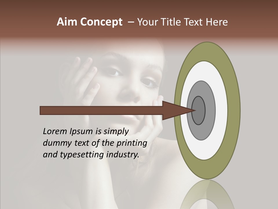 One Girls Person PowerPoint Template