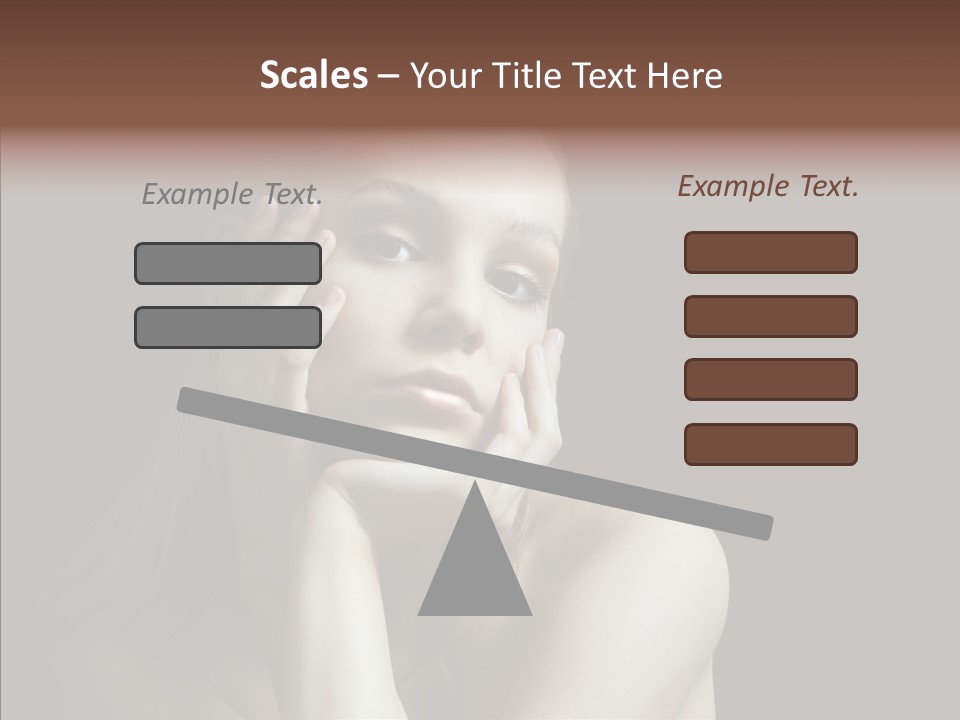 One Girls Person PowerPoint Template