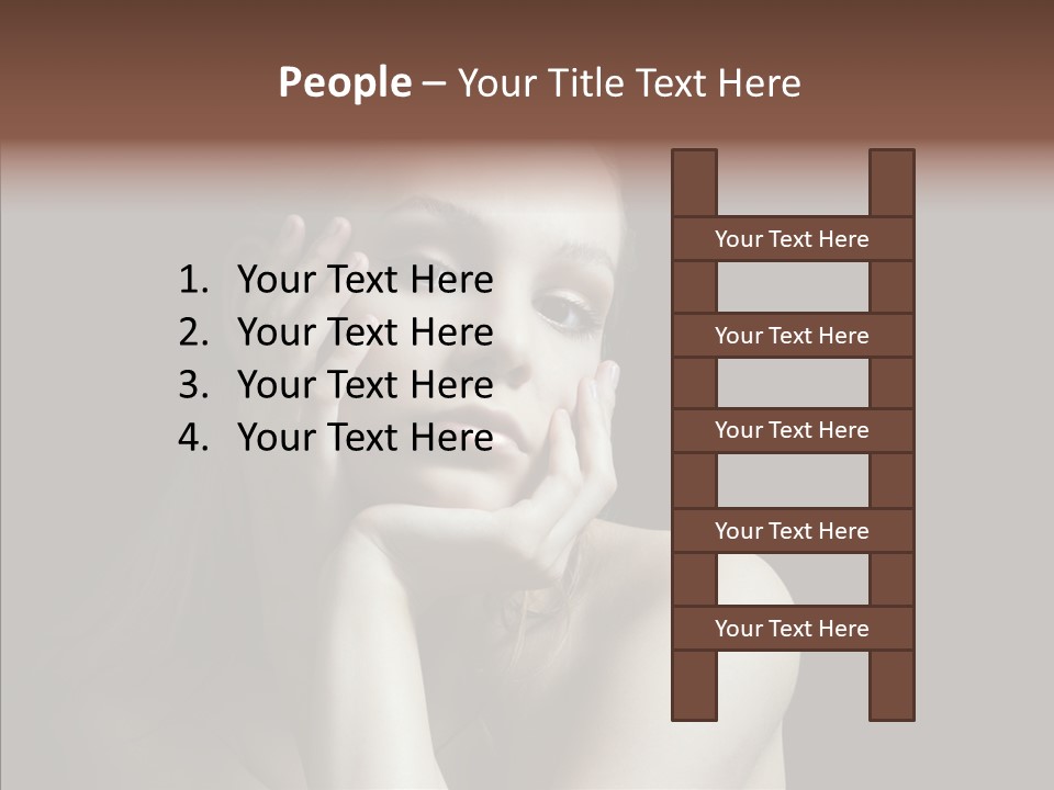 One Girls Person PowerPoint Template