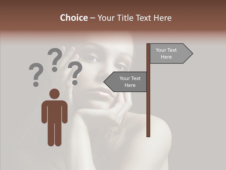 One Girls Person PowerPoint Template