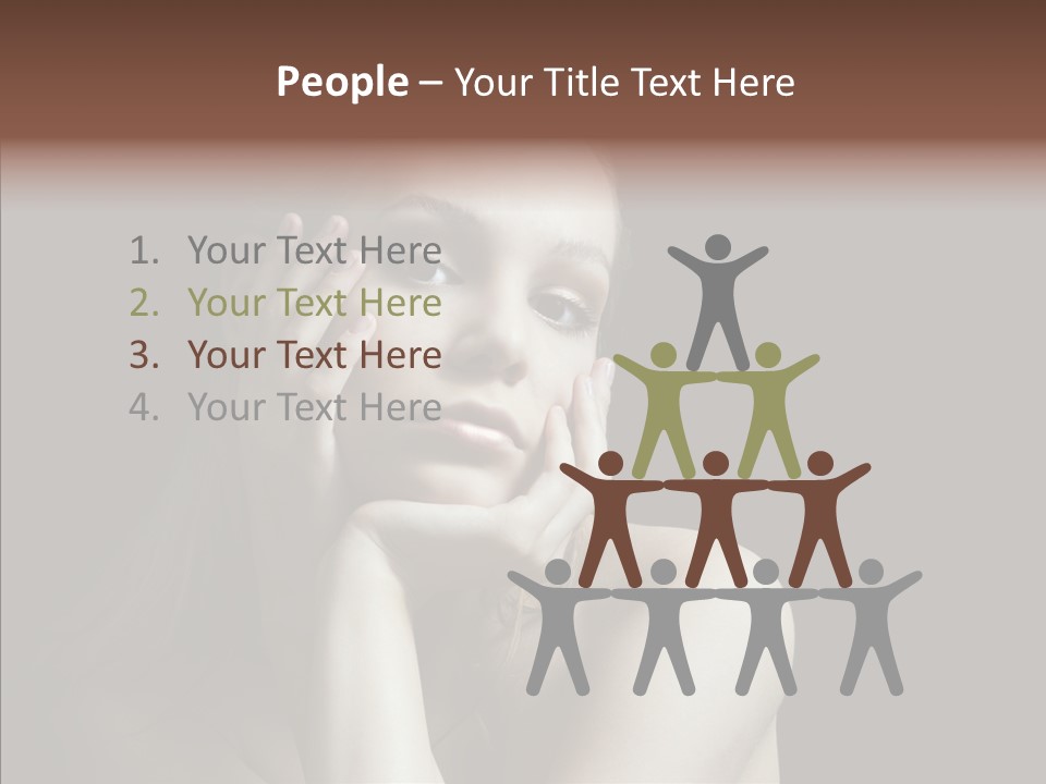 One Girls Person PowerPoint Template