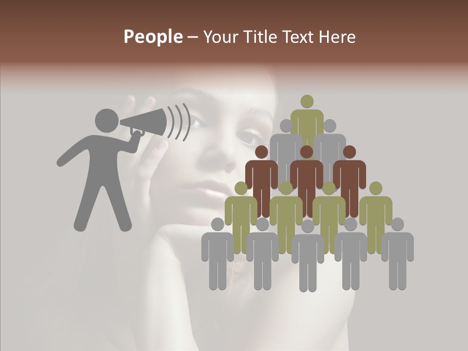 One Girls Person PowerPoint Template