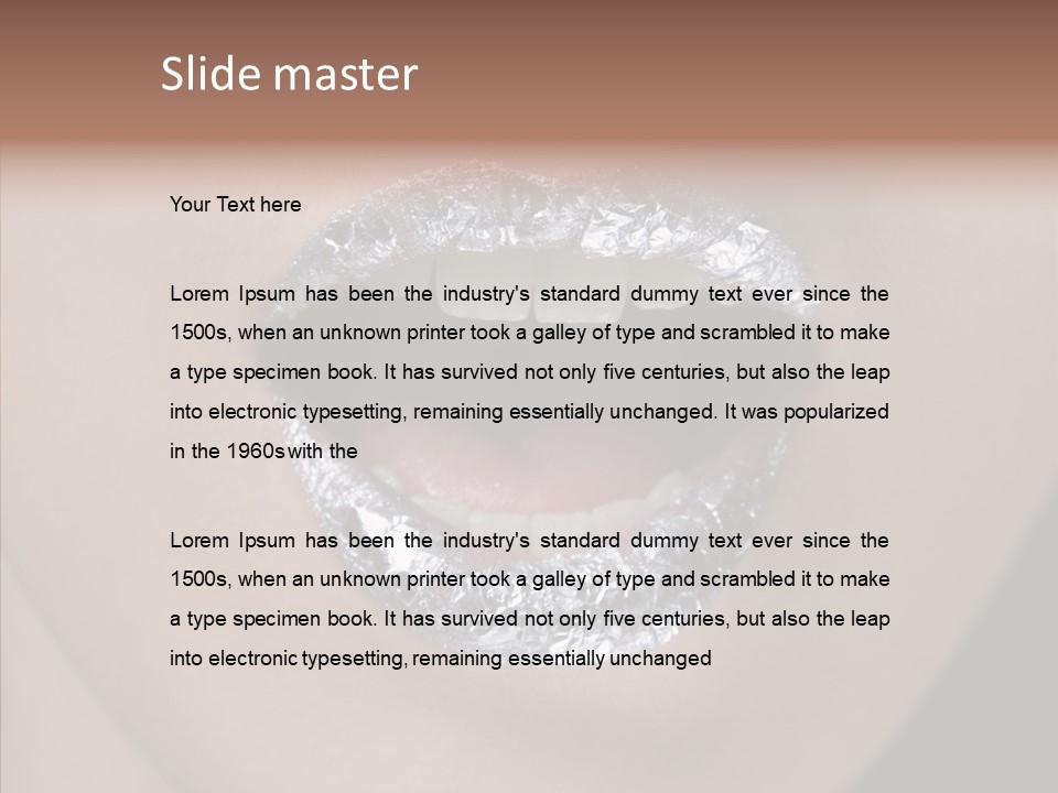 Attractive Make Up One PowerPoint Template