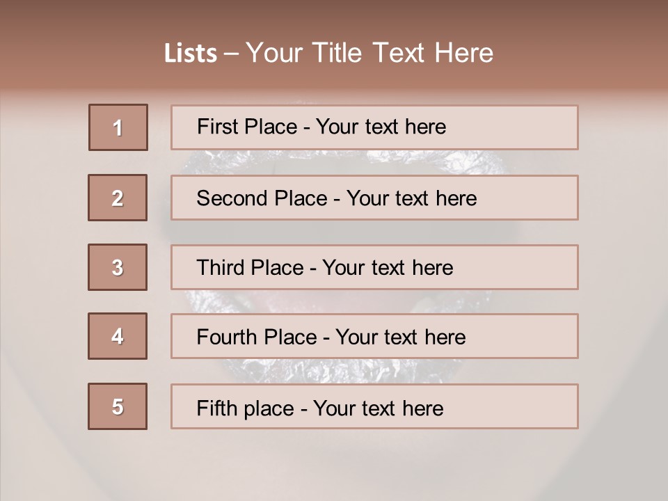 Attractive Make Up One PowerPoint Template
