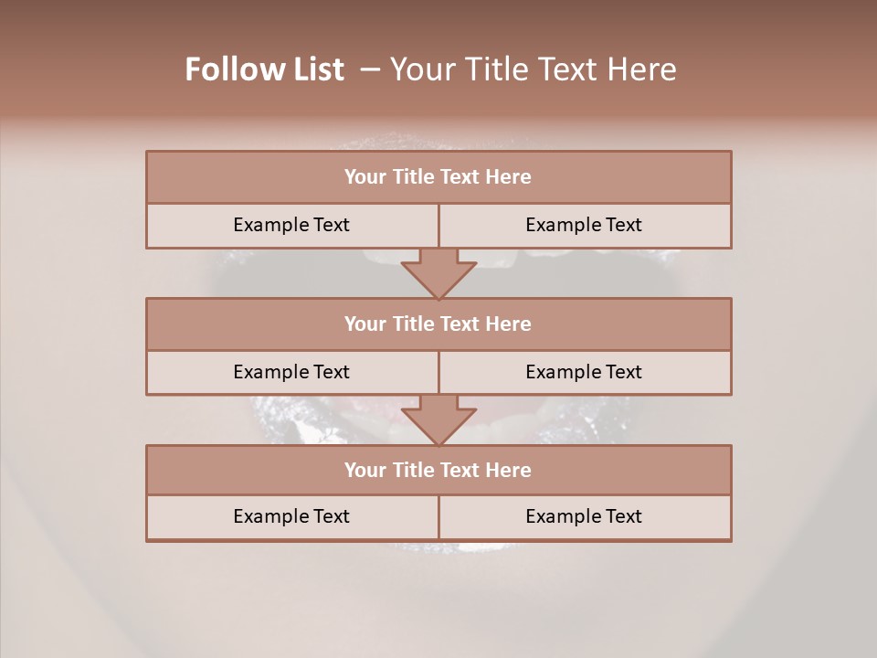 Attractive Make Up One PowerPoint Template