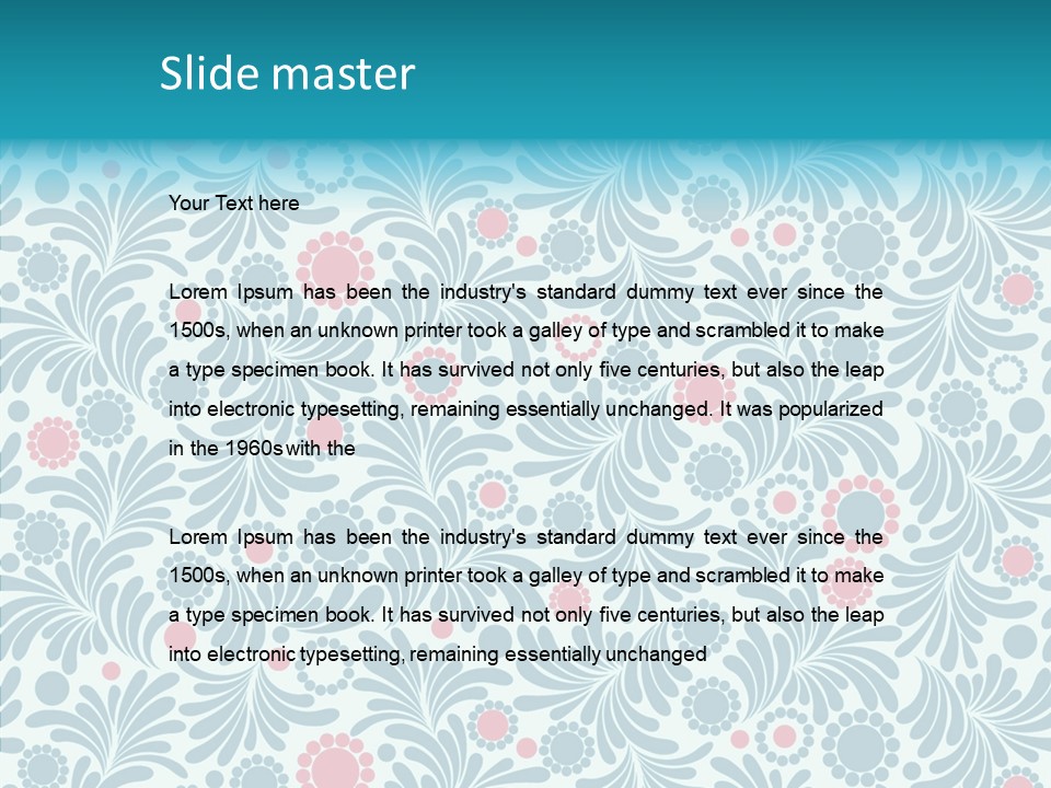 Seamless Stylized Graphic PowerPoint Template