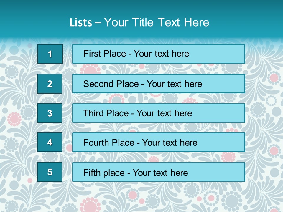 Seamless Stylized Graphic PowerPoint Template