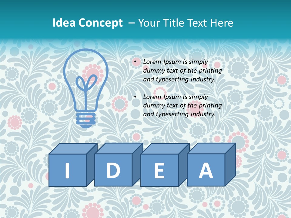 Seamless Stylized Graphic PowerPoint Template