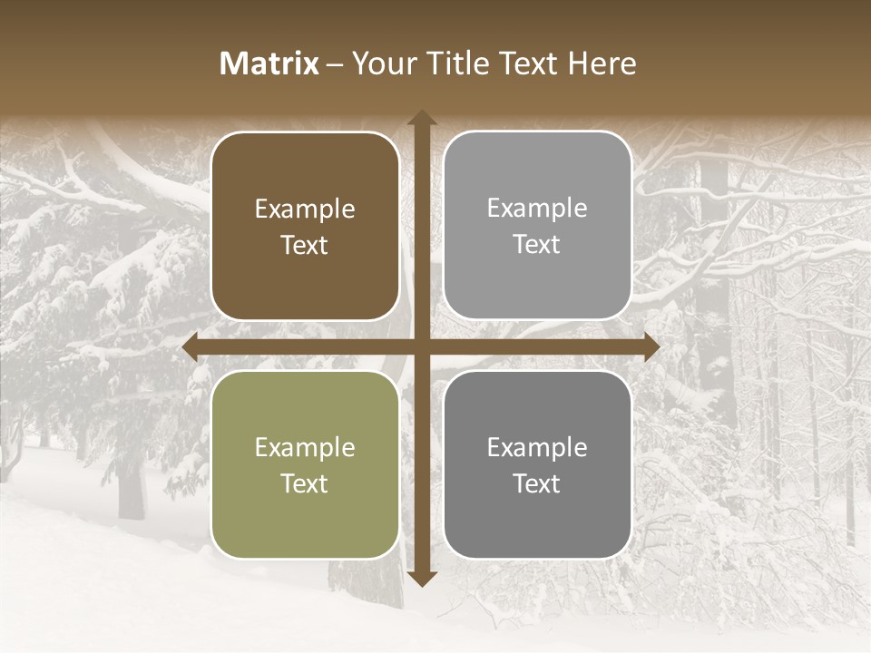 Snow Composition Outdoors PowerPoint Template