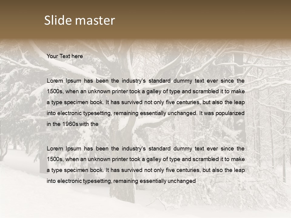 Snow Composition Outdoors PowerPoint Template