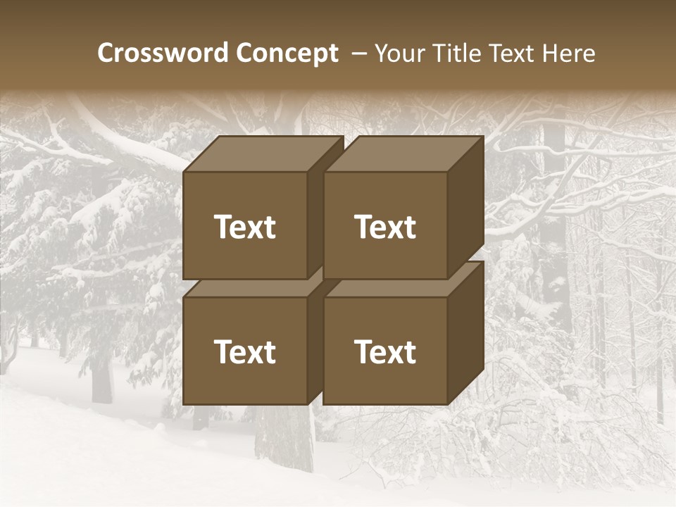Snow Composition Outdoors PowerPoint Template