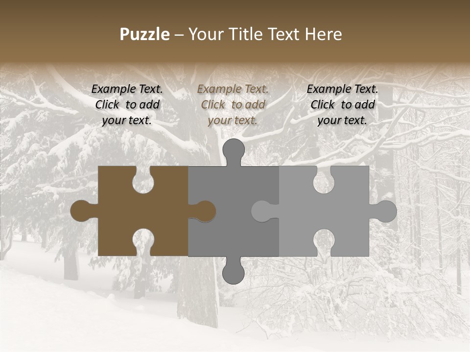 Snow Composition Outdoors PowerPoint Template