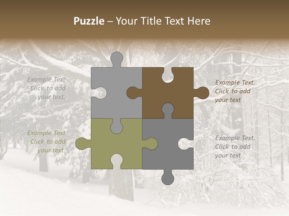 Snow Composition Outdoors PowerPoint Template