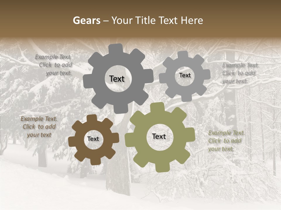 Snow Composition Outdoors PowerPoint Template