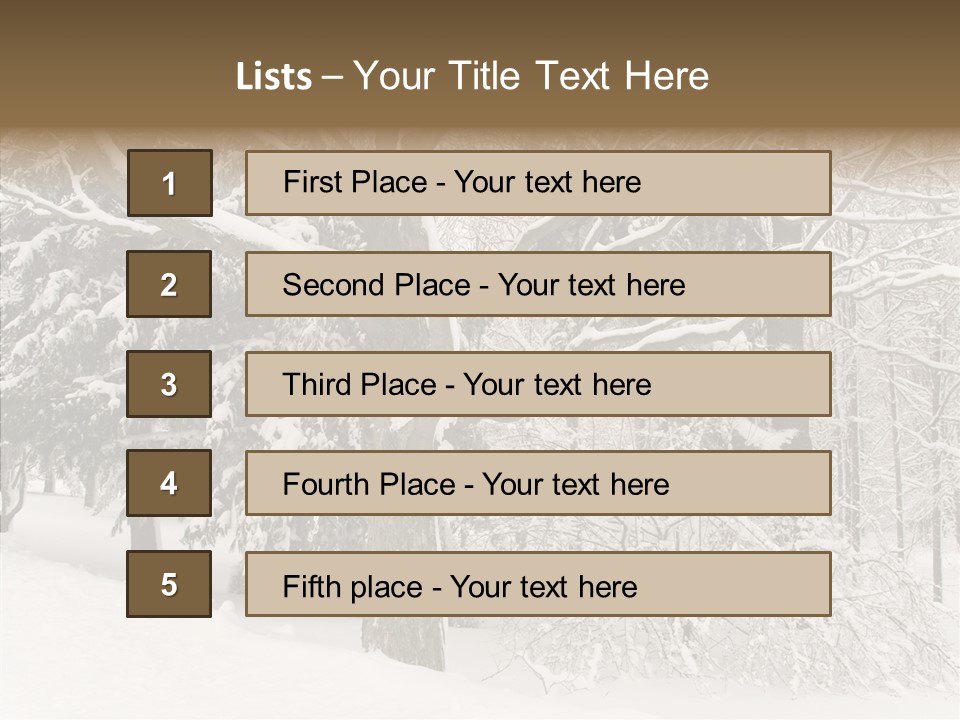 Snow Composition Outdoors PowerPoint Template