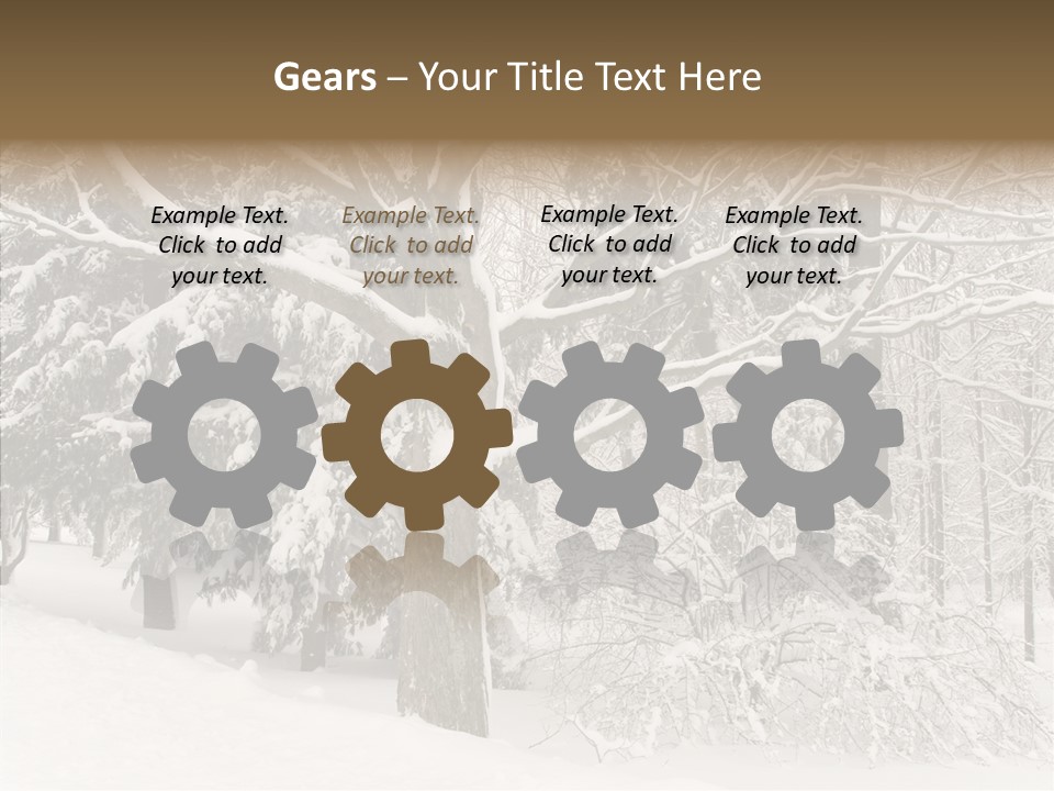 Snow Composition Outdoors PowerPoint Template