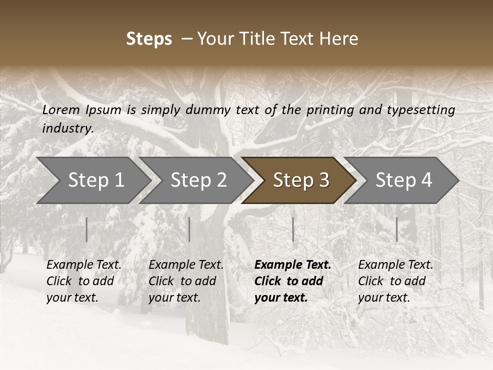 Snow Composition Outdoors PowerPoint Template