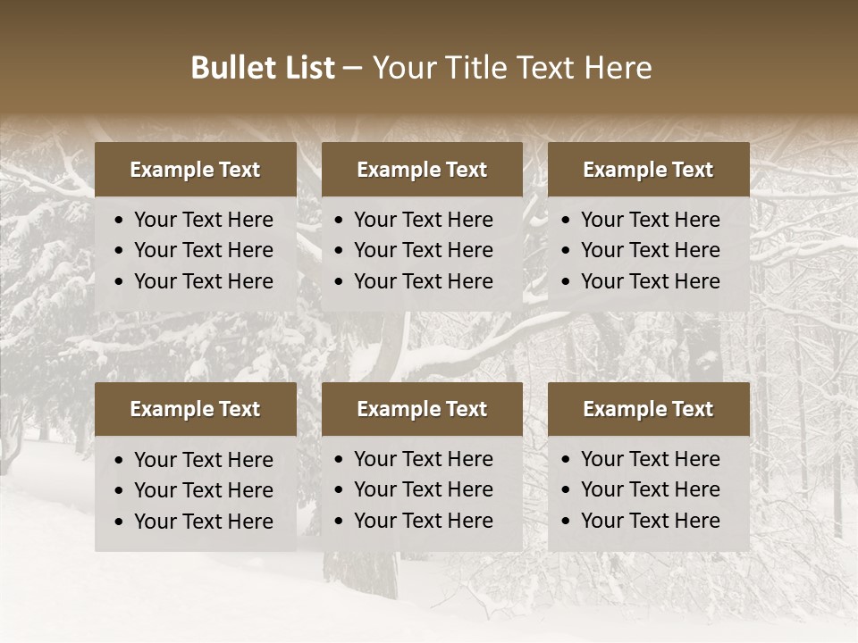 Snow Composition Outdoors PowerPoint Template